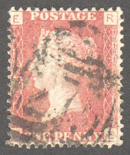 Great Britain Scott 33 Used Plate 146 - RE - Click Image to Close